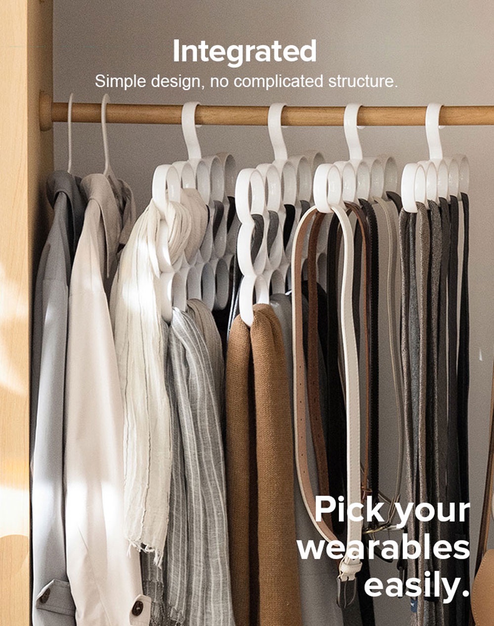 Multifunctional Hanger Tie Ring Rack-6